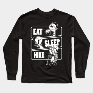 Eat Sleep Hike Repeat - Funny Hiking Hiker Gift design Long Sleeve T-Shirt